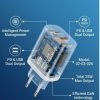 Internal transparent view of Interlink 02-02-026 charger showing intelligent power management and GaN circuit safety