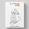 Interlink Buds Mini box packaging showing the compact TWS case, earbuds, and music/talk time icons