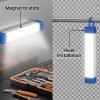 Interlink Glow in the dark 5W LED light bar next to original packaging box and white USB Type-C charging cable