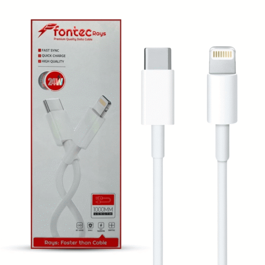 Premium 30W USB-C to Lightning Charging Cable with Fast Data Transfer for iPhone